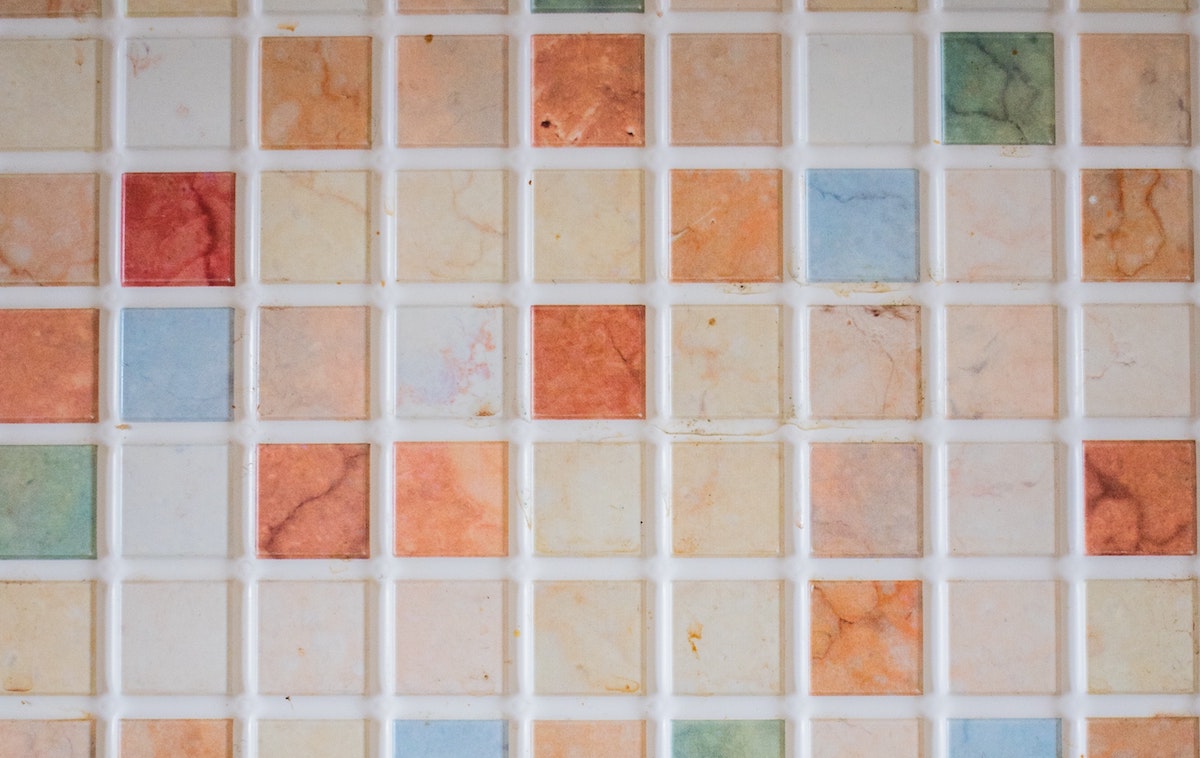 decorative image of multi-colored tiles